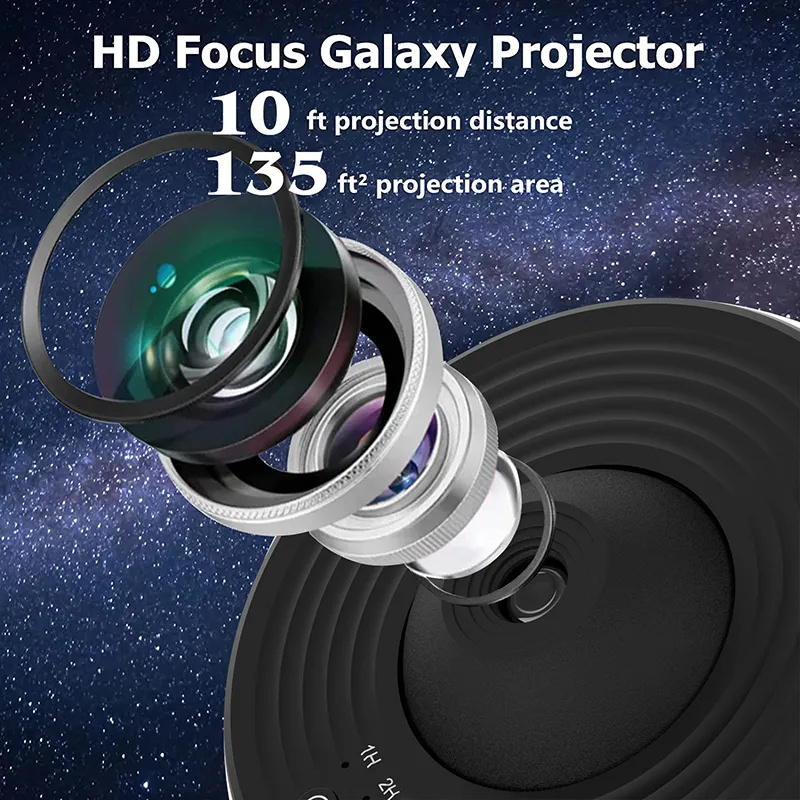 Proyector de Galaxias 360° Relajante