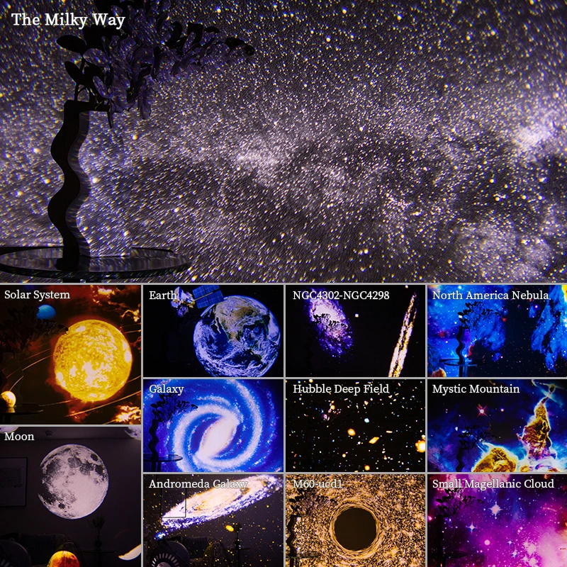 Proyector de Galaxias 360° Relajante